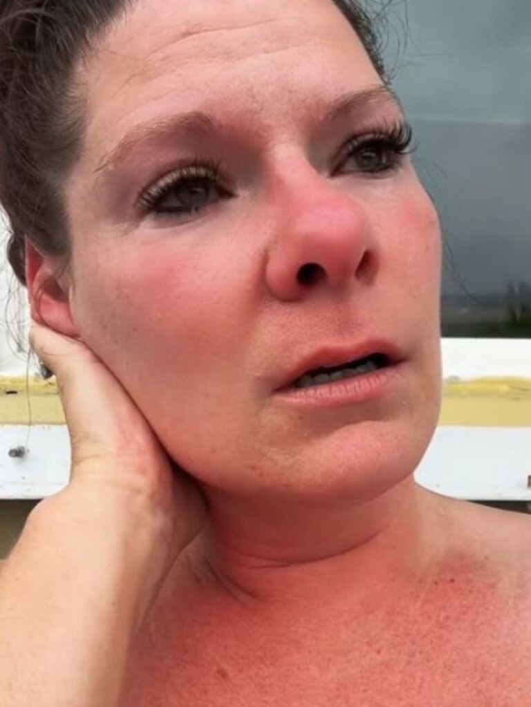Ms Banks said in a series of TikTok videos that she had no idea their vacation was trashed until she got an email about off-ship excursion cancellations and called to investigate. Picture: TIkTok/@thathippiedoc