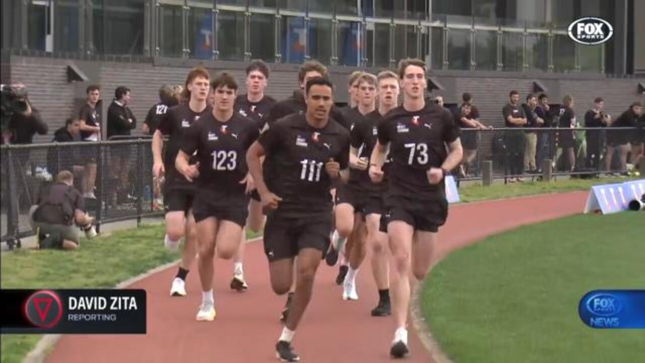 Over 100 AFL hopefuls at the Draft Combine