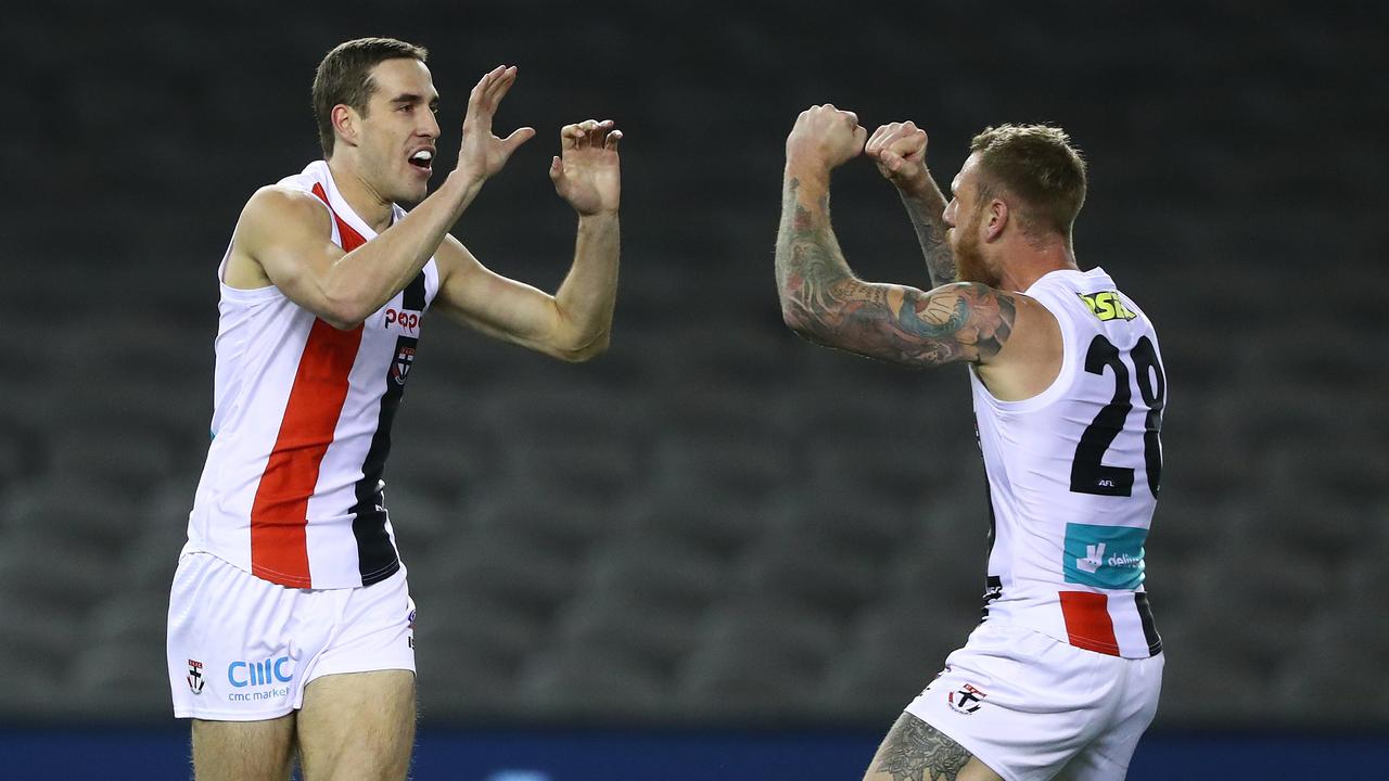 Max King and Tim Membrey are the keys to a St Kilda form revival, says Ross Lyon. Picture: Robert Cianflone / Getty Images