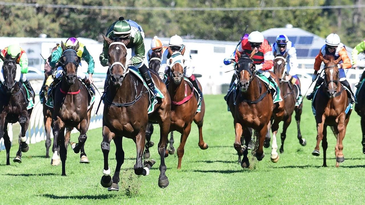 Incentivise winning the Provincial Stayers final at Ipswich. Picture: Grant Peters/Trackside Photography