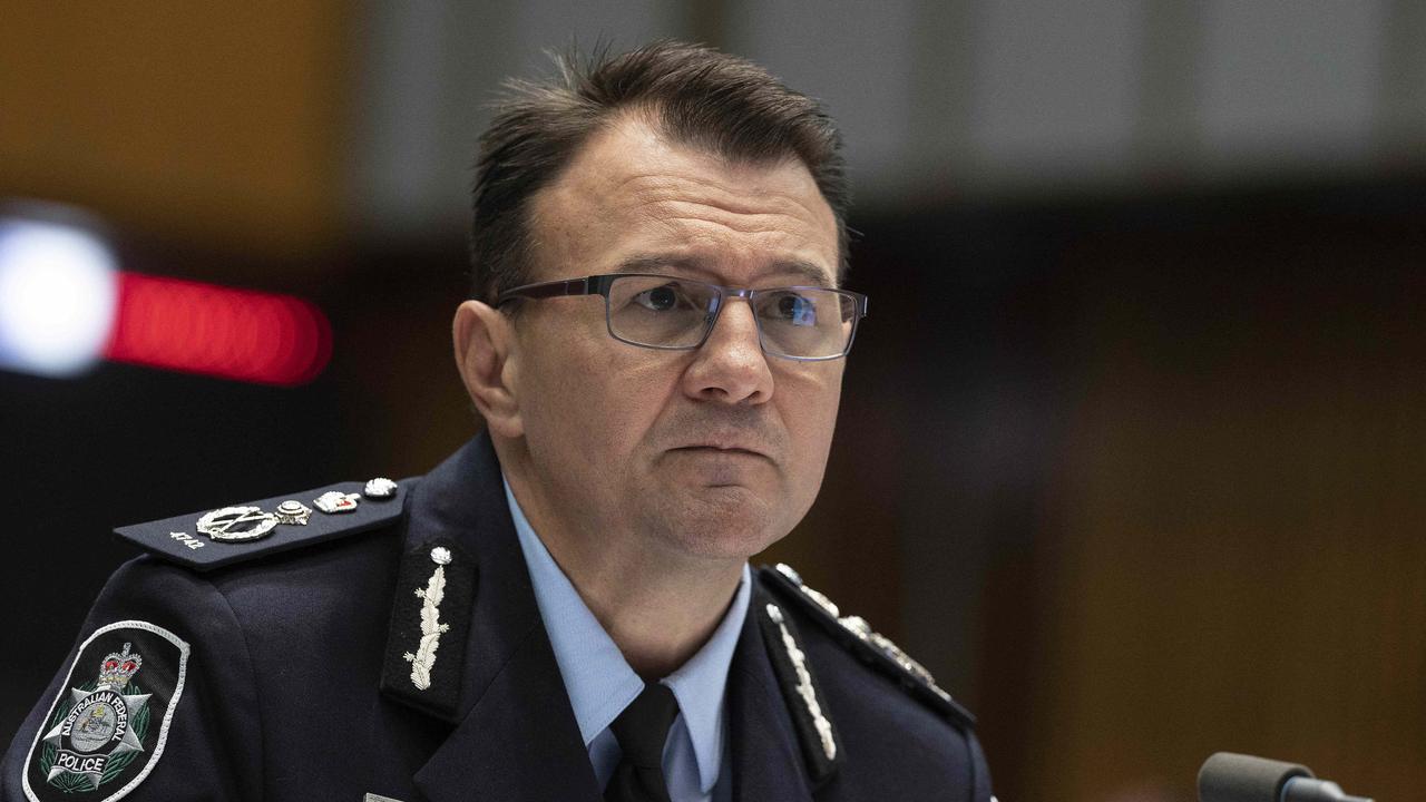 Australian Federal Police Commissioner Reece Kershaw said no fugitive was safe from the new strike force. Picture: NCA NewsWire / Gary Ramage