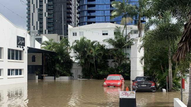 Flood waters at Stefan HQ