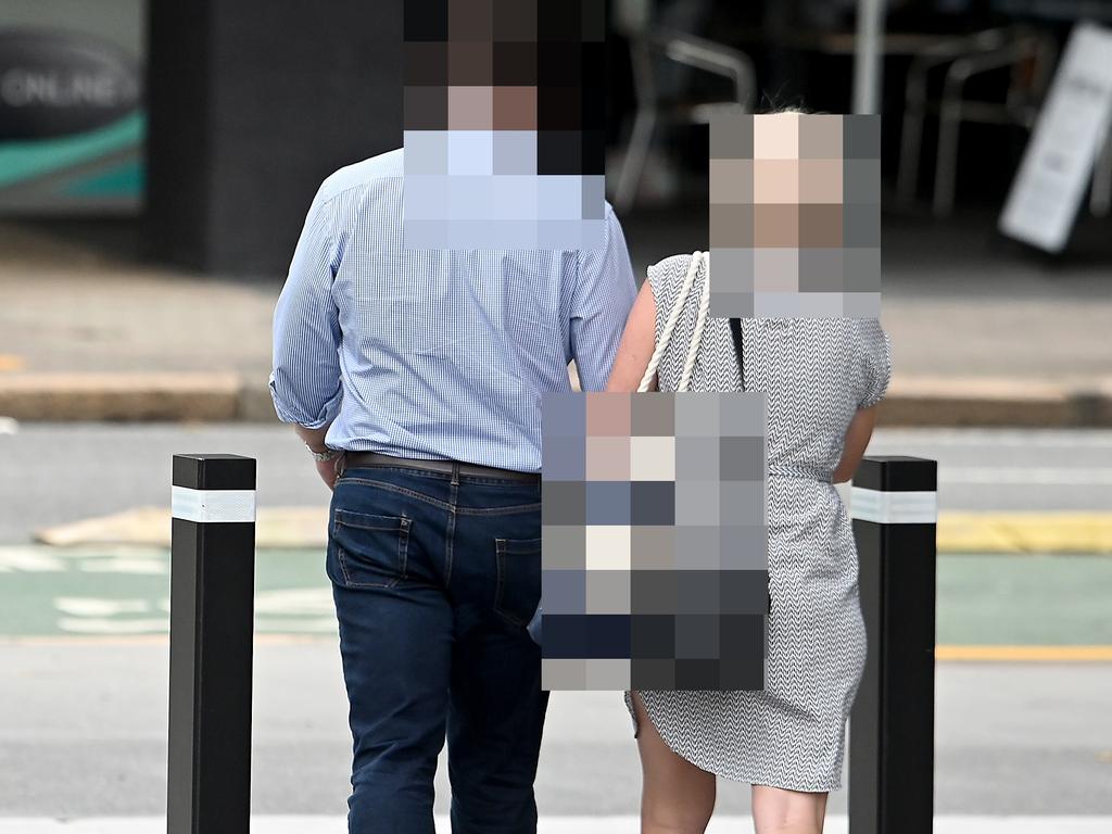 Parents of one of the victims after the sentencing hearing for former childcare worker Ashley Paul Griffith. Picture: John Gass