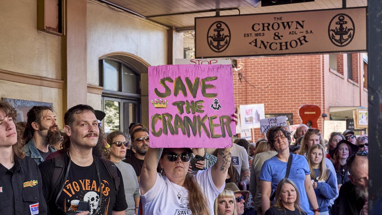 Save the Cranker rally in Adelaide on Sunday. Picture: Matt Loxton