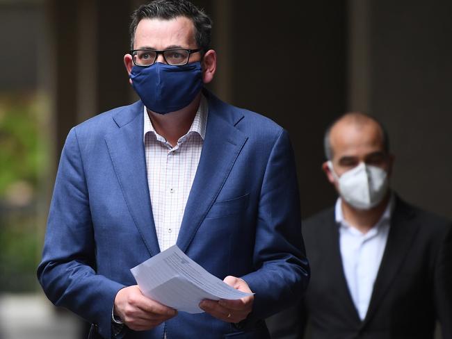 Victorian Premier Daniel Andrews will announce another steep rise in cases. Picture: Getty Images.