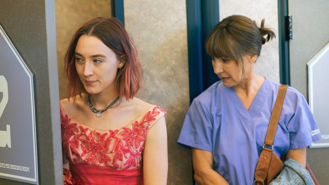 Saoirse Ronan and Laurie Metcalf are both Oscar nominees. Picture: A24/Merie Wallace