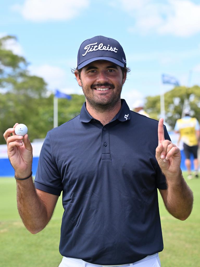 Curtis Luck nailed a hole-in-one at the Australian PGA’s party hole.