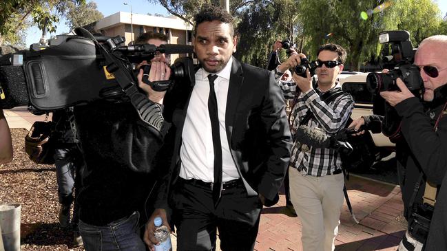 Liam Jurrah at Alice Springs Court House in 2012.