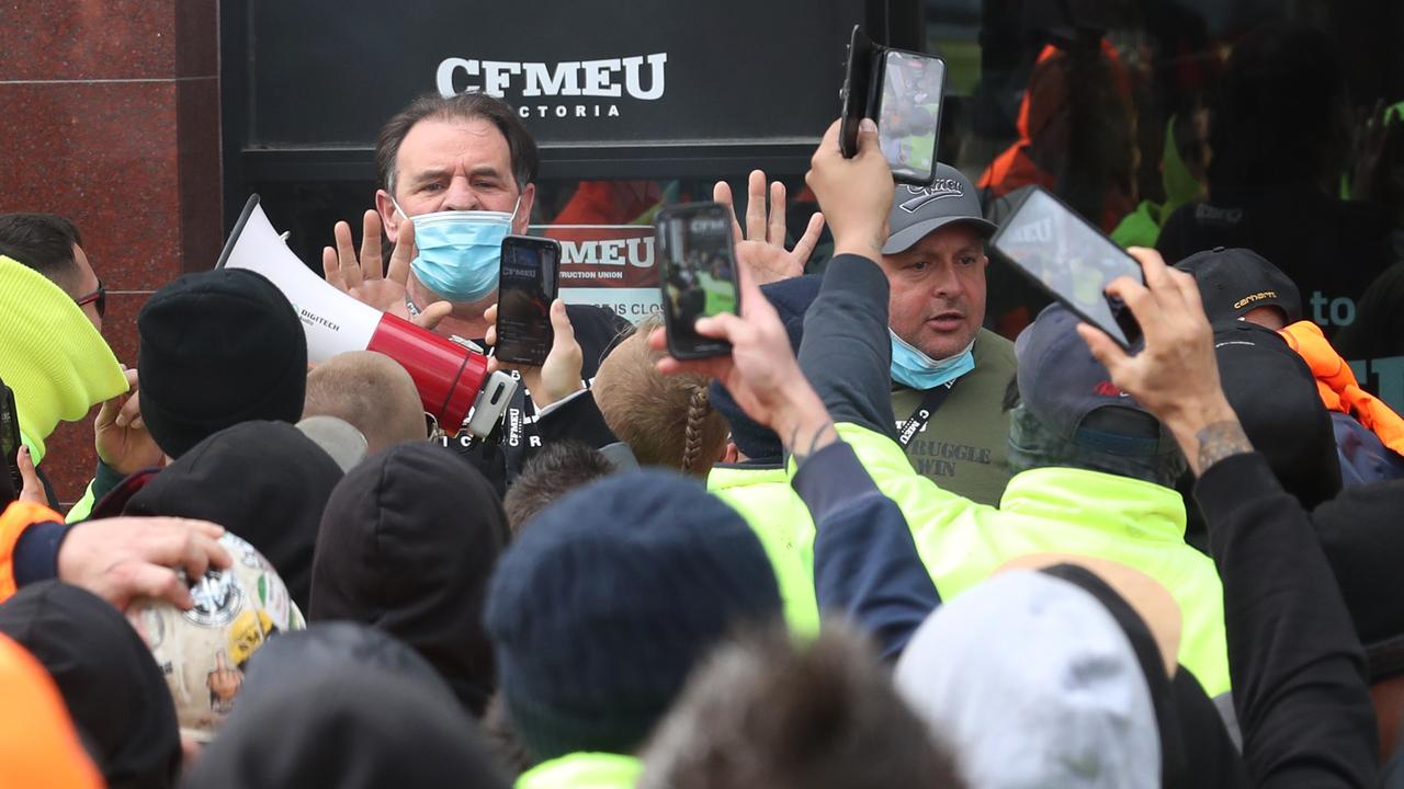 CFMEU protest: John Setka’s ‘extremist’ claim at tradies rally | The ...