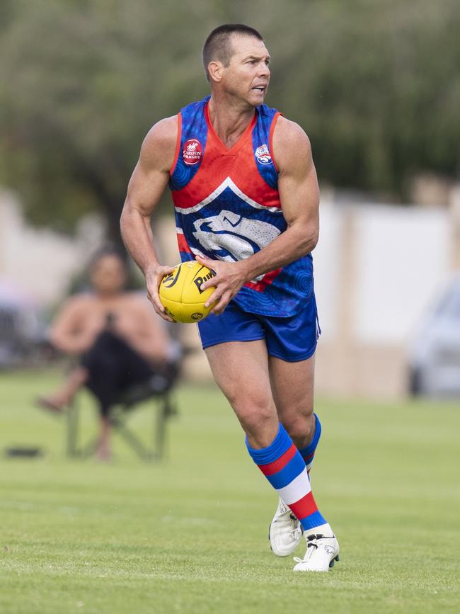 Ben Cousins playing for Queens Park Football Club at Queens Park Reserve. Picture: Simon Santi / The West Australian