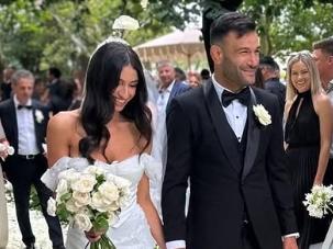 The Voice contestant Annaleese Fuda and MMA fighter Antonio 'The Spartan' Caruso wedding at Sunnybrae Estate. Picture Instagram