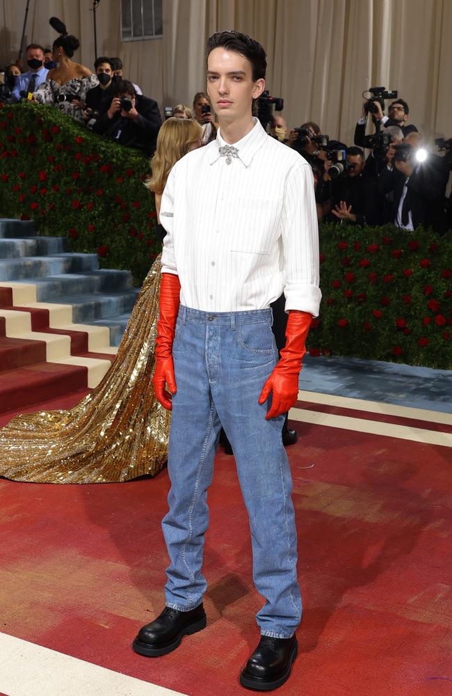 Australian actor Kodi Smit-McPhee attended his first Met Gala. Picture: AFP