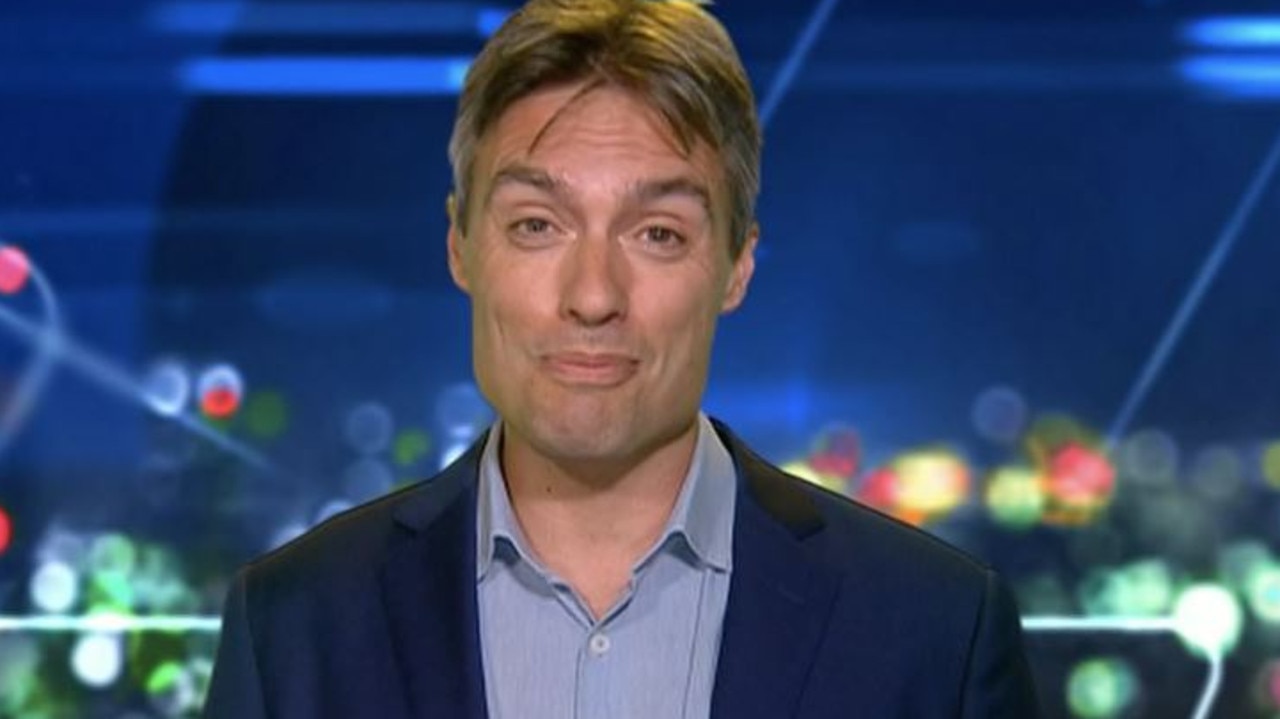 Nick Coatsworth on The Project on Wednesday night. Picture: Channel 10