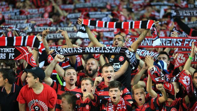 The atmosphere at Sydney derbies will be a big selling point for the next TV deal. Picture: Mark Evans