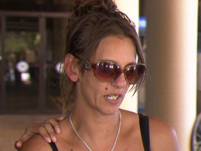 Lacey Harrison, Denishar’s mother, also suffered an electric shock as she tried to pull her daughter off the tap. Picture: 9 News