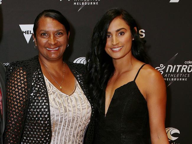 Nova Peris and Jessica Peris. Picture: Julie Kiriacoudis