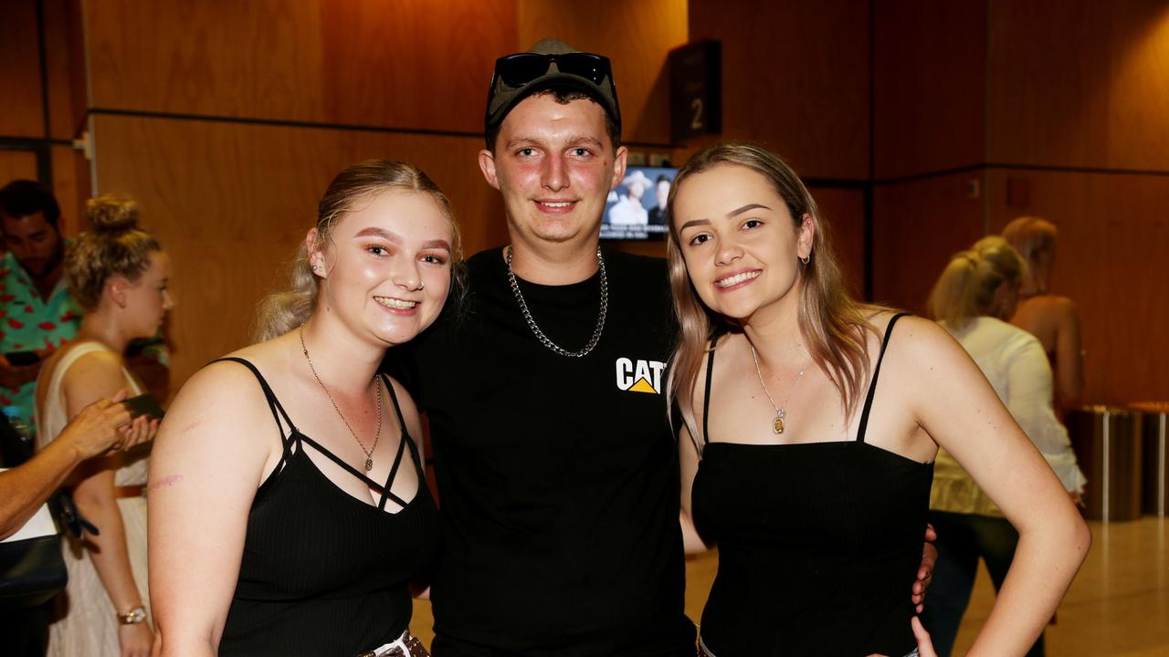 Florida Georgia Line concert social photos at the Cairns Convention Centre. Chloe Winterbottom, Slatah Walmsley and Abi Vickary. PICTURE: STEWART MCLEAN