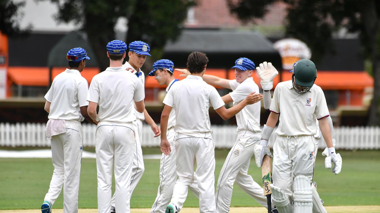 Nudgee celebrate a wicket at the weekend. Picture, John Gass