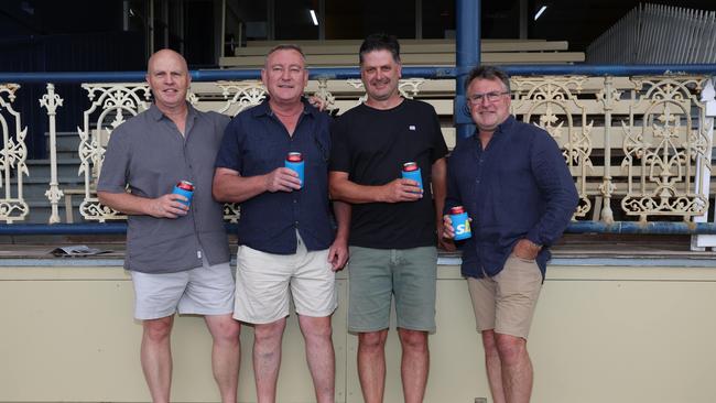 Adam DeLarue, David Staarl, Andrew Kelly, Peter Forrest attend the Ballarat Cup. Picture: Brendan Beckett