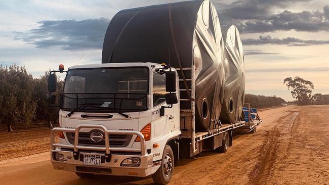 A WaterStore Poly Tanks truck. Picture: Contributed.