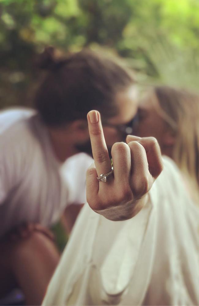 Margot Robbie married her long time boyfriend Tom Ackerley near the Gold Coast. Picture: Margot Robbie/Instagram