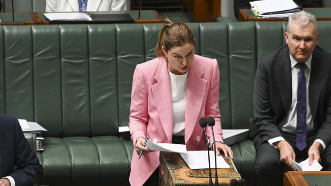 Julie Collins MP during Question Time at Parliament House in Canberra. Picture: NCA NewsWire / Martin Ollman