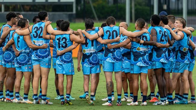 The Darwin Buffaloes in the 2024-25 NTFL season. Picture: Tymunna Clements / AFLNT Media