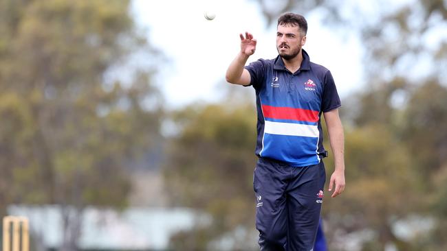 Tim Hughes for Footscray last season. Picture: George Salpigtidis