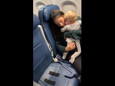  Mum's velcro solution for keeping baby secure on plane