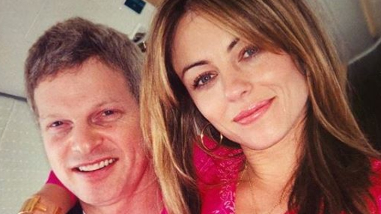 Liz Hurley shared these photos on Instagram of her and Steve Bing.