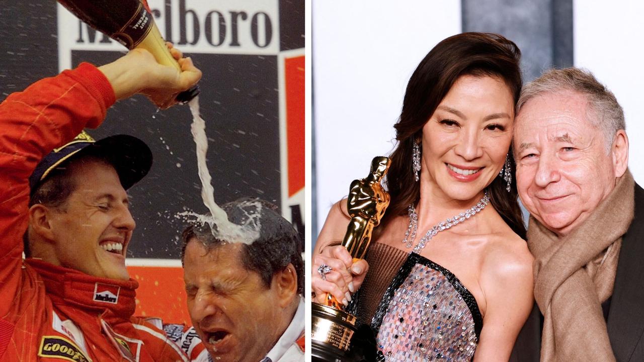 Michael Schumacher introduced Michelle Yeoh and Jean Todt. Photo: Getty Images