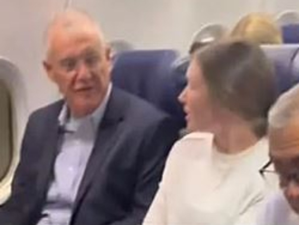 A woman who sat next to Taylor Swift's father Scott Swift on a flight said the businessman told her he was a fan of Travis Kelce. Picture: Supplied