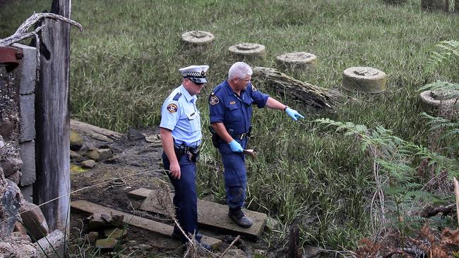 The crime scene of John Douglas Wilson‘s murder in Tasmania in 2009. Robert Joseph Keene was later convicted of manslaughter. Picture: Chris Kidd