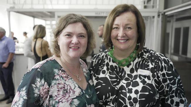 Rachael Carter and Karen Randall at the Mort and Co Lawn of Fame award night at The Lighthouse Toowoomba on January 31, 2025.