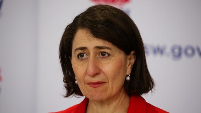 Premier Gladys Berejiklian announced the man’s death on Wednesday. Picture: NCA Newswire /Gaye Gerard