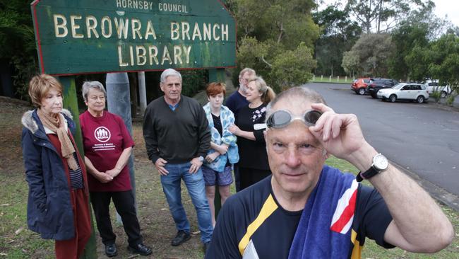 Hornsby councillor Mick Marr (front) says the costs of the pool are “very reasonable”. Picture: AAP Image / Mark Scott