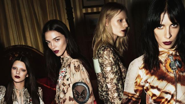 HOT OR NOT? Model Kendall Jenner (far left) Picture: Givenchy campaign