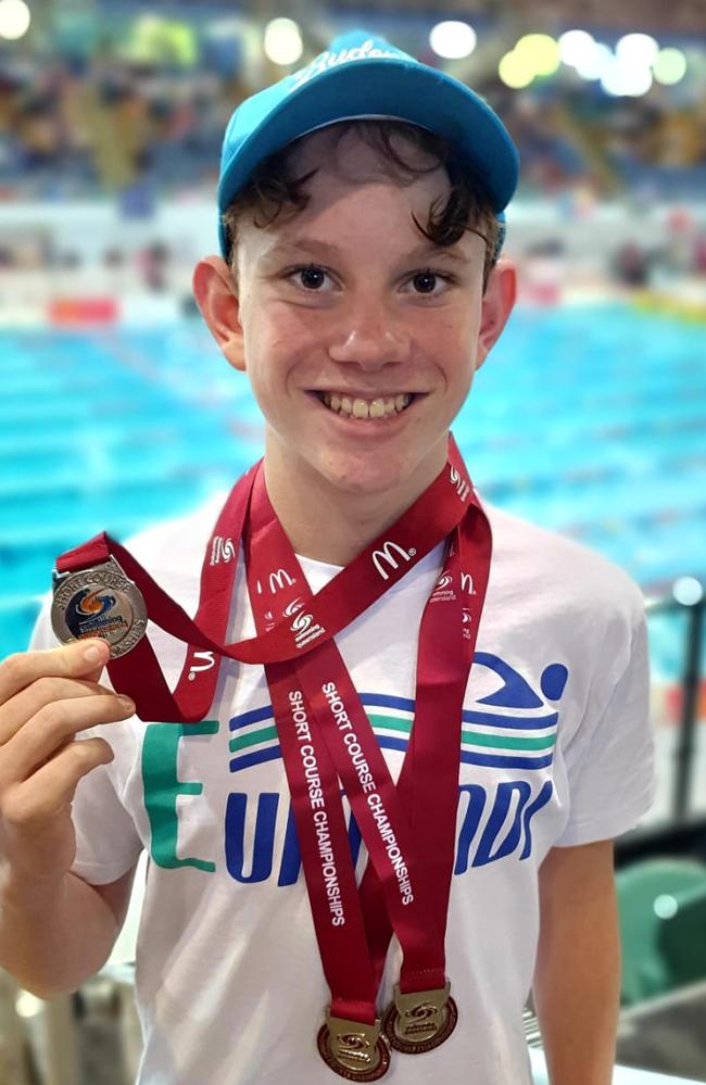 Blake Templeton competed in 11 events at the Queensland Short Course Championships.