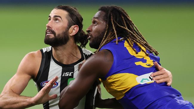 Nic Naitanui and the Eagles bowed out of the finals with a surprise loss to Collingwood.