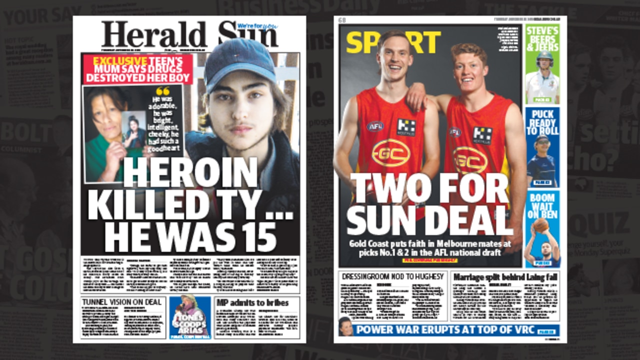 Herald Sun Front Page News | Herald Sun