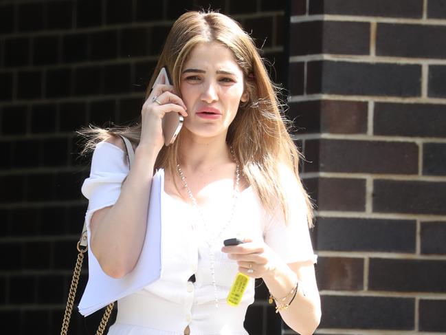 March 7/3/23 Daily Telegraph. Property and Construction lawyer Ashlyn Nassif, 27, daughter of developer Jean Nassif, pictured leaving 26 Addison Avenue, Concord. Ashlyn has allegedly been involved in a $150m fraud. Picture: John Grainger