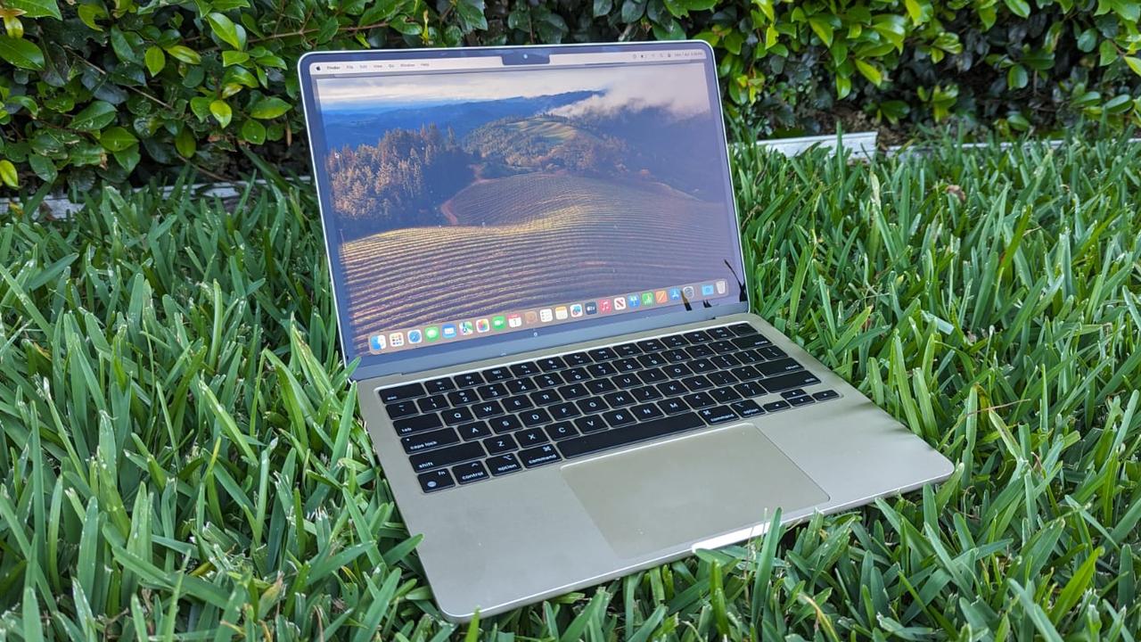 MacBook Air M3 laptop. Picture: Lauren Chaplin.