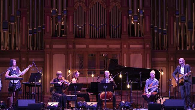 Paul Kelly, James Ledger, Seraphim Trio and Alice Keath performing Thirteen Ways To Look At Birds at the Adelaide Festival. Picture: Shane Reid