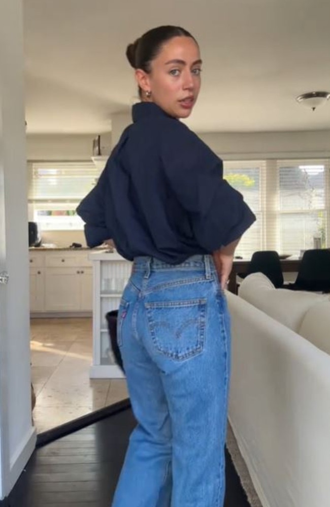 Vintage Levi’s jeans can be worth a fortune. Picture: TikTok/@katie.clementi
