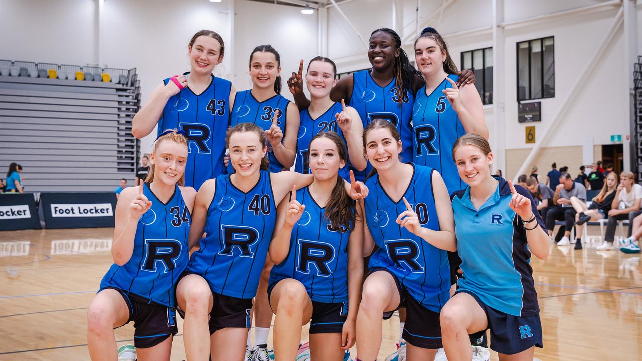 Rowville defeated Westfields in the grand final to take out the women’s Championship division gold medal at the Basketball Australia School Championships. Picture: Taylor Earnshaw