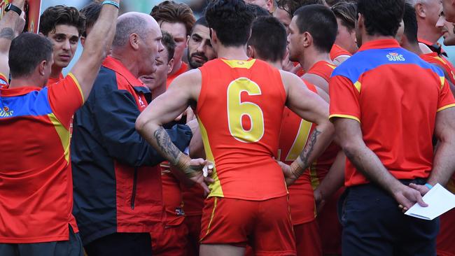 Gold Coast skipper Tom Lynch says the Suns weren’t entirely happy with win over Hawthorn. Picture: AAP Images
