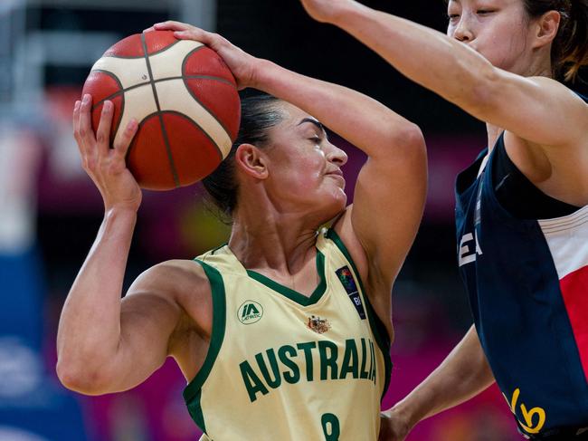 Inserted into the starting line-up, Maddy Rocci carved up South Korea. Picture: AFP