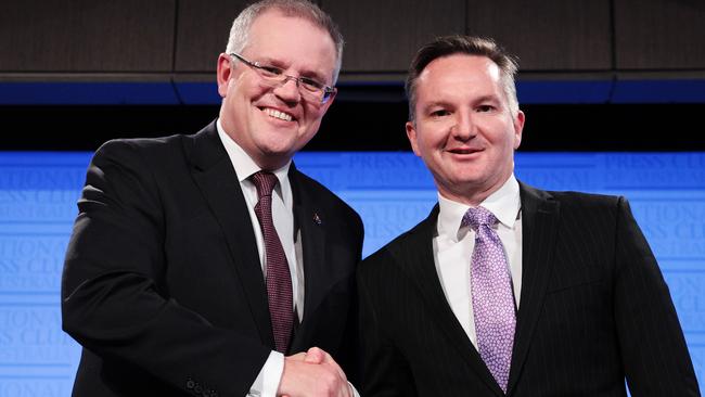 Scott Morrison and Chris Bowen: Running out tested lines.