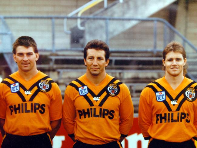Bruce McGuire, centre, was penalised for using Canberra rival Steve Walters as an obstruction. Canberra scored off the next set. Picture: News Corp Australia
