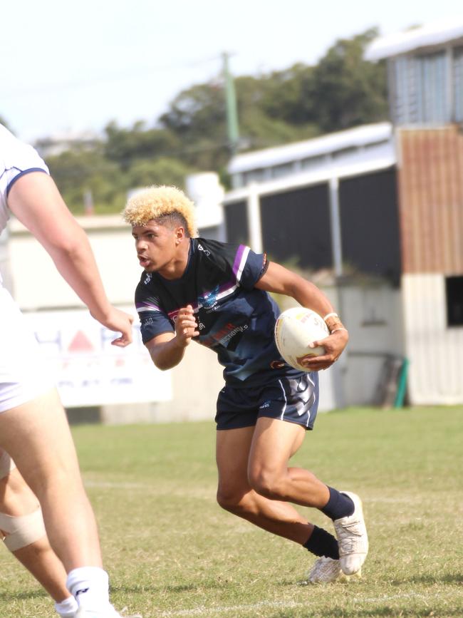 Ellyjah Birve. Langer Trophy Qualifiers between Redcliffe SHS and Stretton SC. Wednesday April 24, 2024.